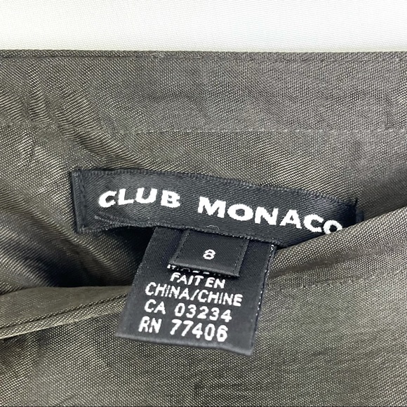 Club Monaco Brown Tiered Flared Midi Length Skirt Sz 8 - Picture 5 of 5